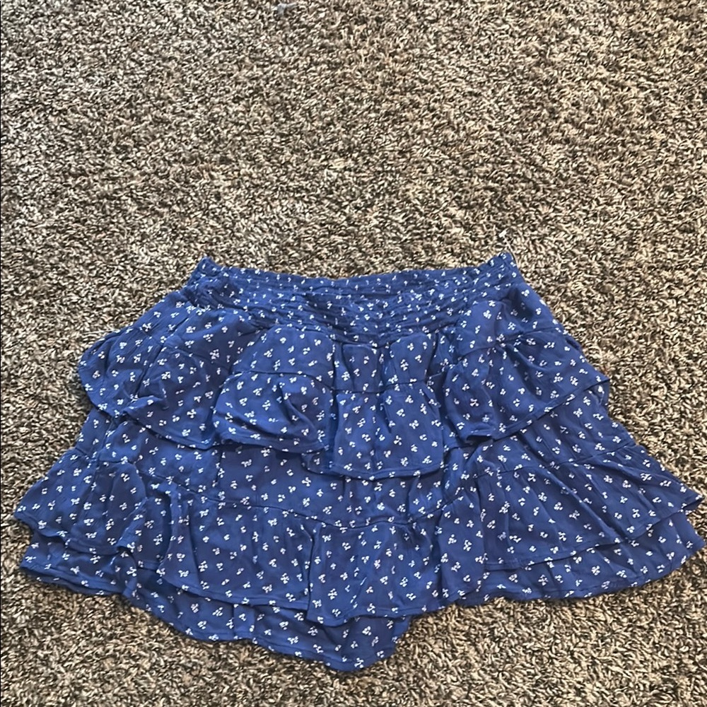 Blue Floral Women's Skirt